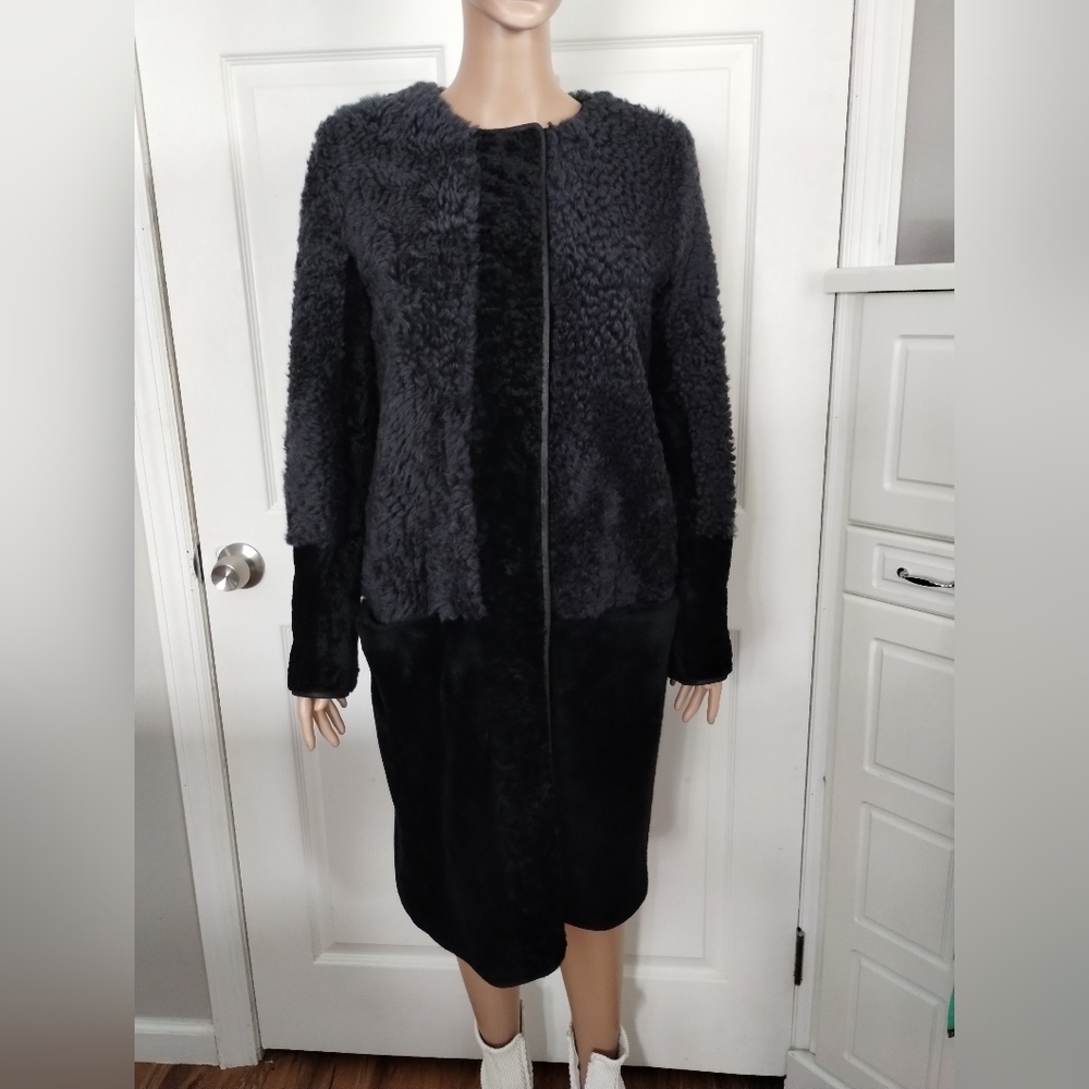 Lanvin Shearlings Black Teddy Jacket Cozy Mid-Length Design 40 - Picture 12 of 12
